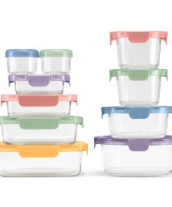 Color Lock? Glass 20pc Mixed Meal Prep Set