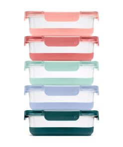 Ello Duraglass Refresh? Meal Prep Containers. Set of 5